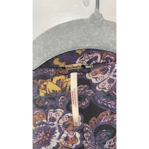 Free People Women's Floral Bomber Jacket Multicolor Size M Casual - Picture 5 of 6